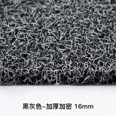 Door Non-Slip Door Mat Carpet: Avtomobil döşəmə paspasları - black-gray-thickened-encryption-16mm-4060cm