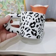 陶瓷杯子简约胖胖杯ins高级感牛奶杯家用办公大耳杯马克杯咖啡杯