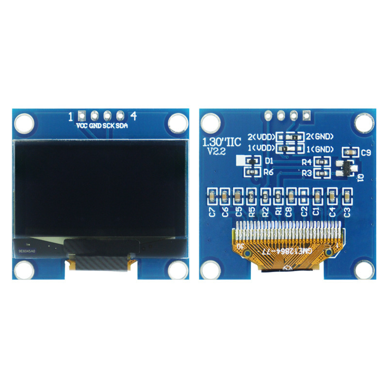 Jinyichen 1.3inch OLED 液晶画面 SSD1306/CH1116 小画面 128x64 ディスプレイモジュール 4 ピン IIC|undefined