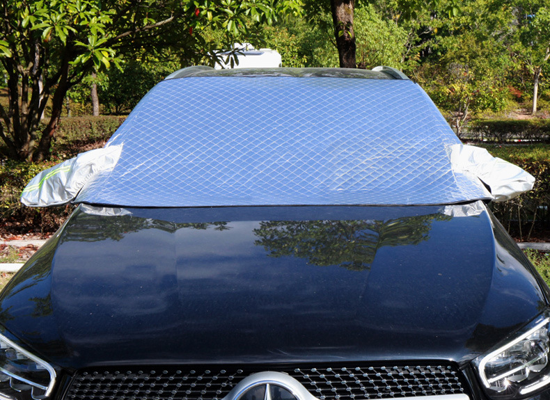 2025 Car Snow Shield, Enlarged and Thickeneded Front Windshield, Snow Shield, Fleece-Lined and Cotton Snow Shield, Magnetic Snow Shield
