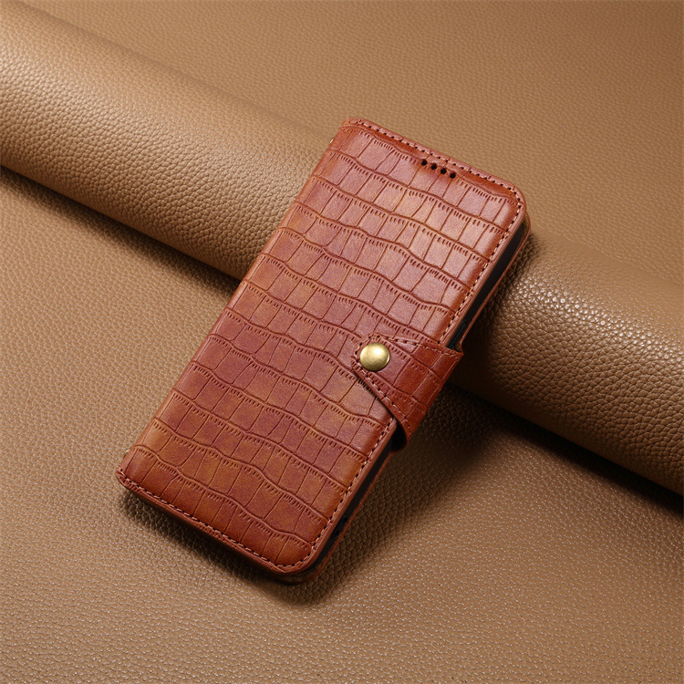 Denior Is Suitable for Iphone17 Mobile Phone Stand Leather Case 16Promax Flip Wallet Card Phone Protective Case