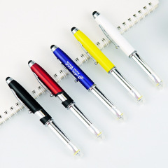 LED light/ writing/ touch three-in-one pen Advertisement gift touch screen pen Tablet PC writing pen