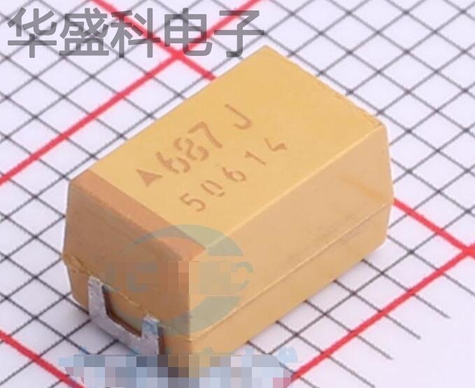 TPSE687K006R0045 描述 680uF(687) ±10% 6.3V 钽电容器