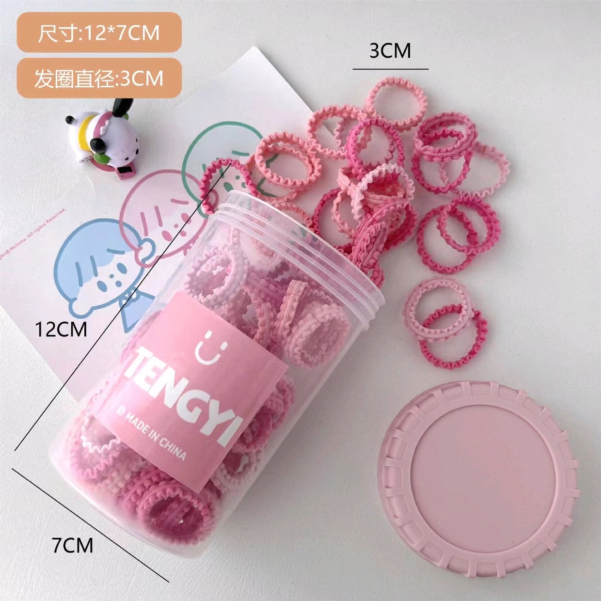 Estilo coreano de alta cuerda de Pelo elástico de las mujeres anillo de toalla simple banda de goma cuerda de pelo de cola de caballo alta anillo de pelo de bebé