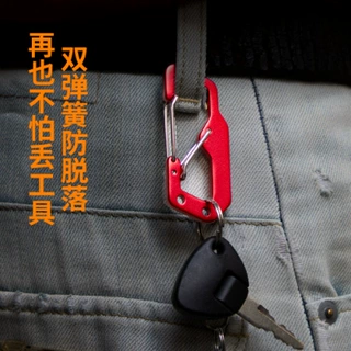 双弹簧防脱落快挂扣 背包 MOLLE 系统扣 跨境EDC工具防丢挂扣批发