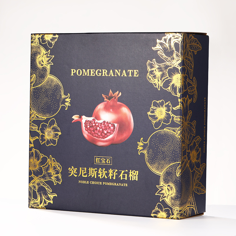 石榴包装盒水果礼盒包装箱突尼斯软籽蒙自空盒箱厂家定 制批发