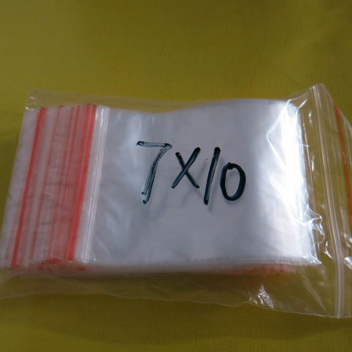 7X10cm【PE自封袋】 双面5C密封袋 食品包装自封袋 透明自封袋