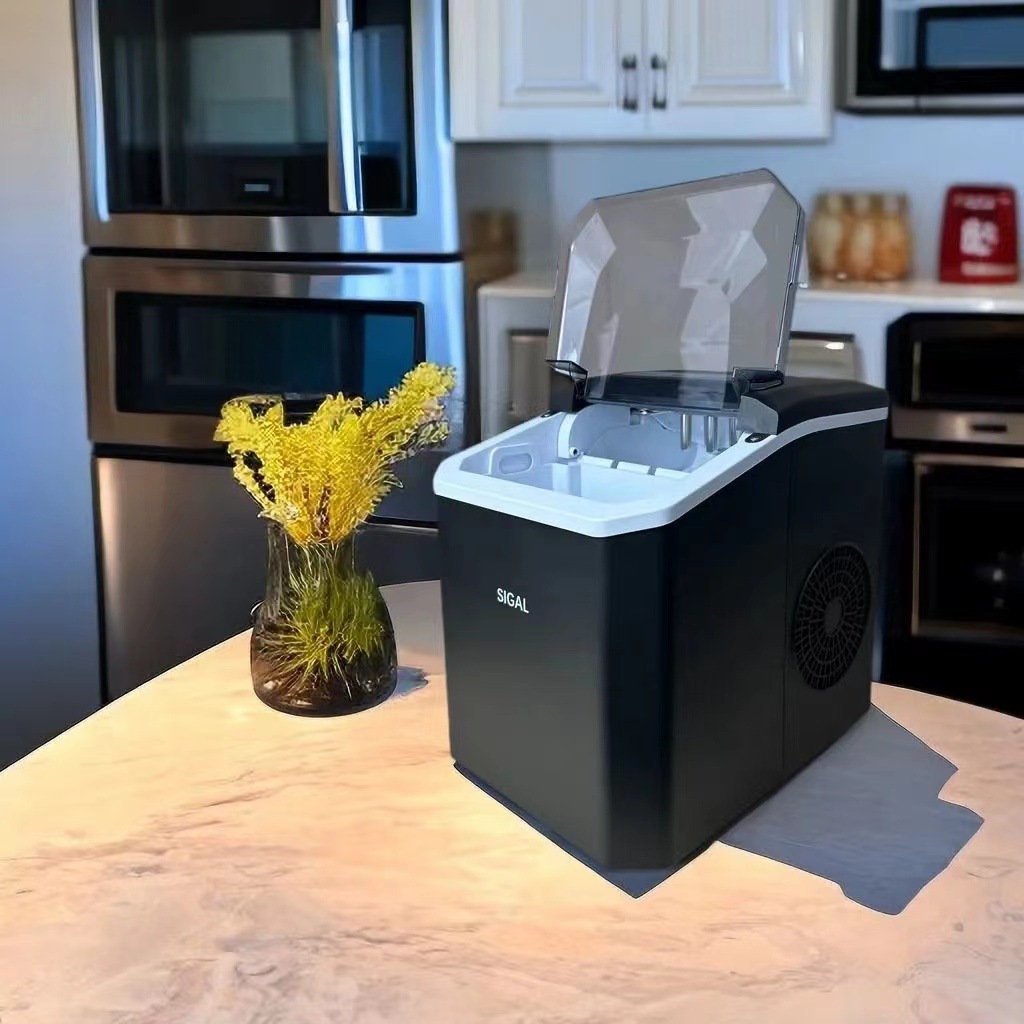 Máquina de hielo, dormitorio doméstico pequeño, tienda de té con leche automática, mini campamento comercial, cubo de hielo redondo al aire libre, multifuncional