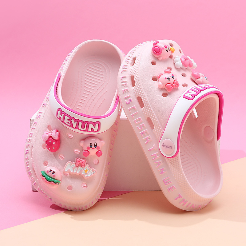 Girls' Sandals, Children's Clogs, Summer Non-Slip Soft-Soled Slippers, Big Kids' Closed-Toe Girls' Beach Shoes, Toddlers' Shoes