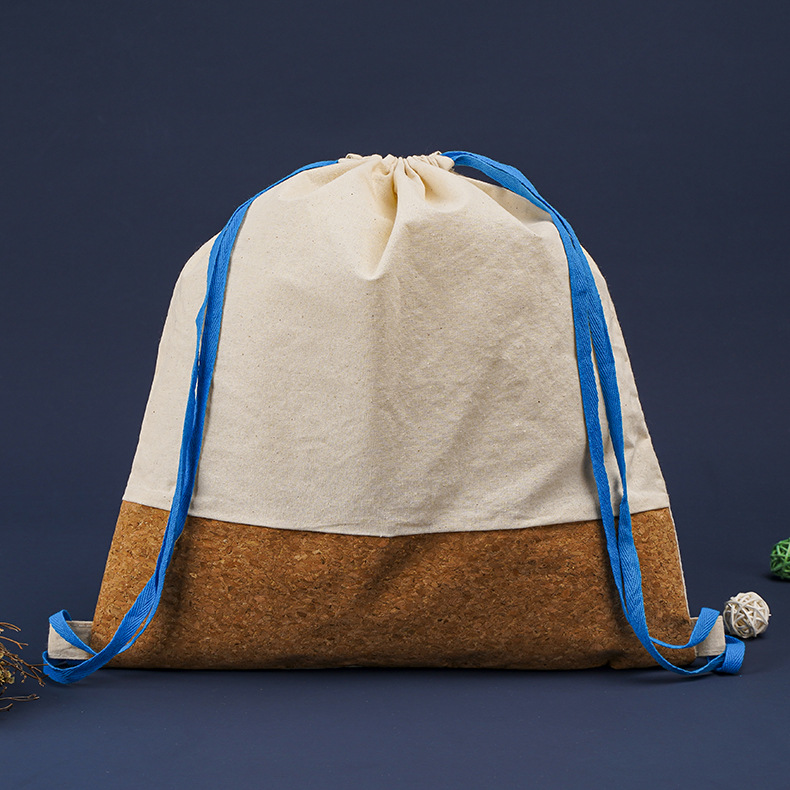 广告宣传帆布束口袋学生教育培训班双肩背包收纳抽绳束口袋批发