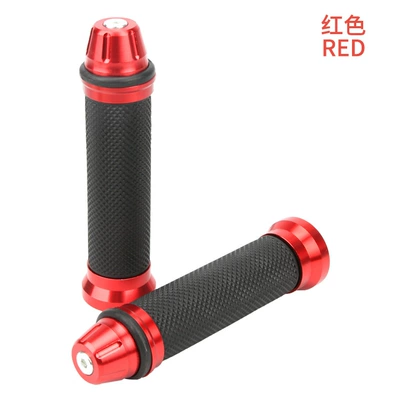 Motorcycle Handle Cover Handlebar Grips, Universal Handlebar - red