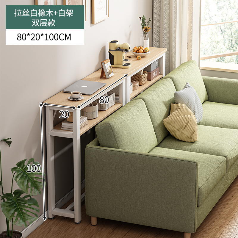 Mesa de barra larga simple y moderna, escritorio de escritorio estrecho, escritorio de computadora, escritorio de estudio, escritorio de escritorio