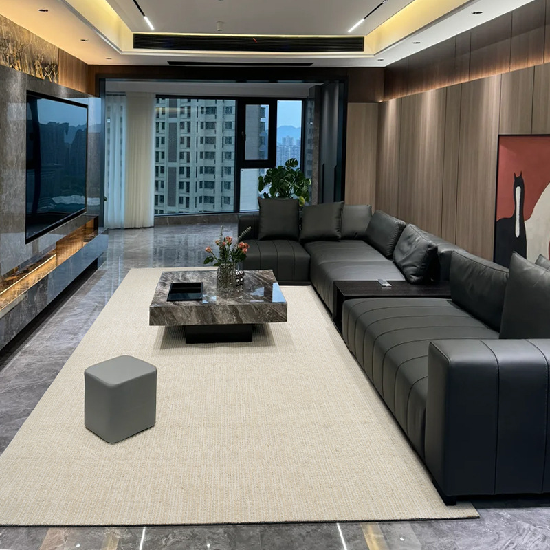 Fábrica de fuente de lana alfombra doméstica sala de estar sofá mesa de té mantas antisucias fáciles de cuidar mantas de cama personalizadas