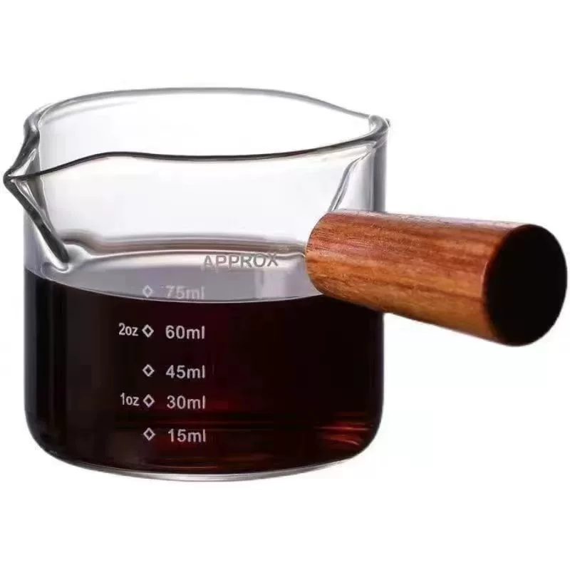 Стеклянная концентрированная кофе маленькая мерная чашка