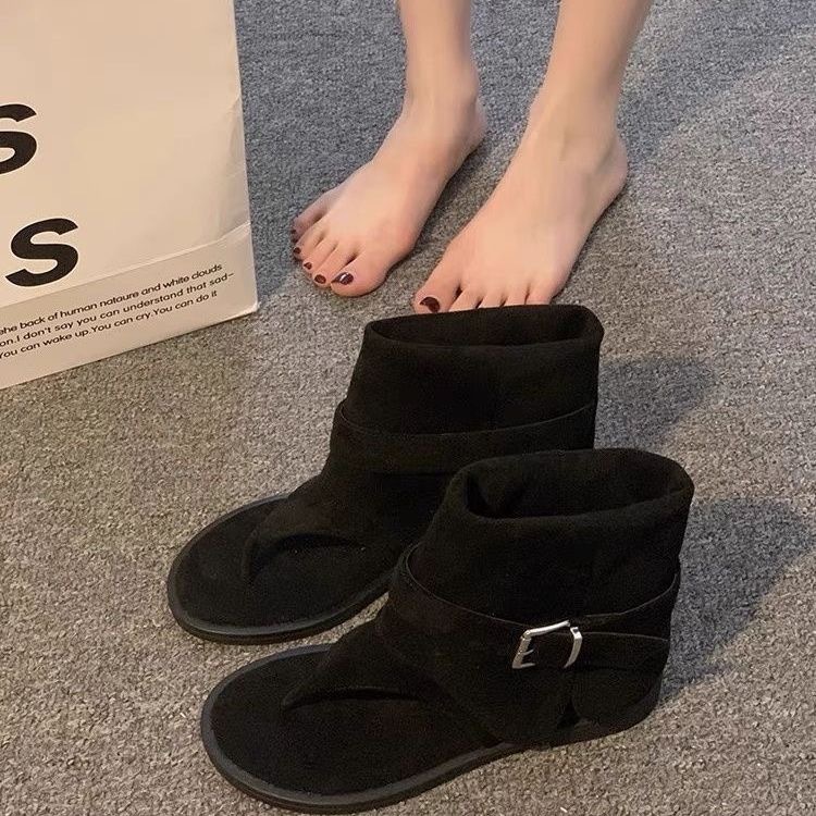 Vintage Women's Platform Martin Boots British Style Short Boots_voghion.com
