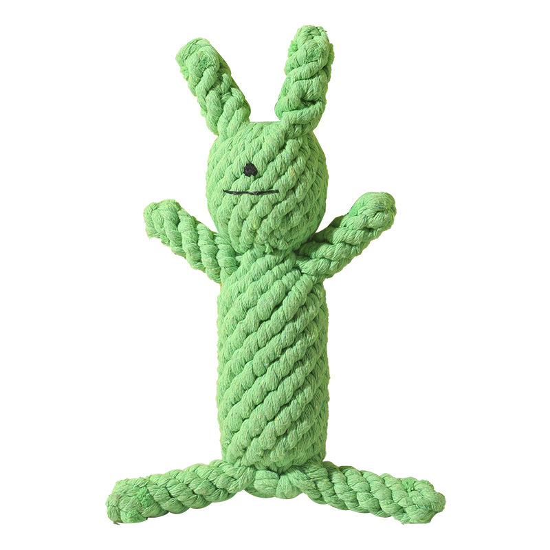 아마존 애완 동물 장난감 땋은 동물 면화 밧줄 젖니가 남 고양이와 개 장난감 도매 강아지 애완 동물 씹는 밧줄 장난감
