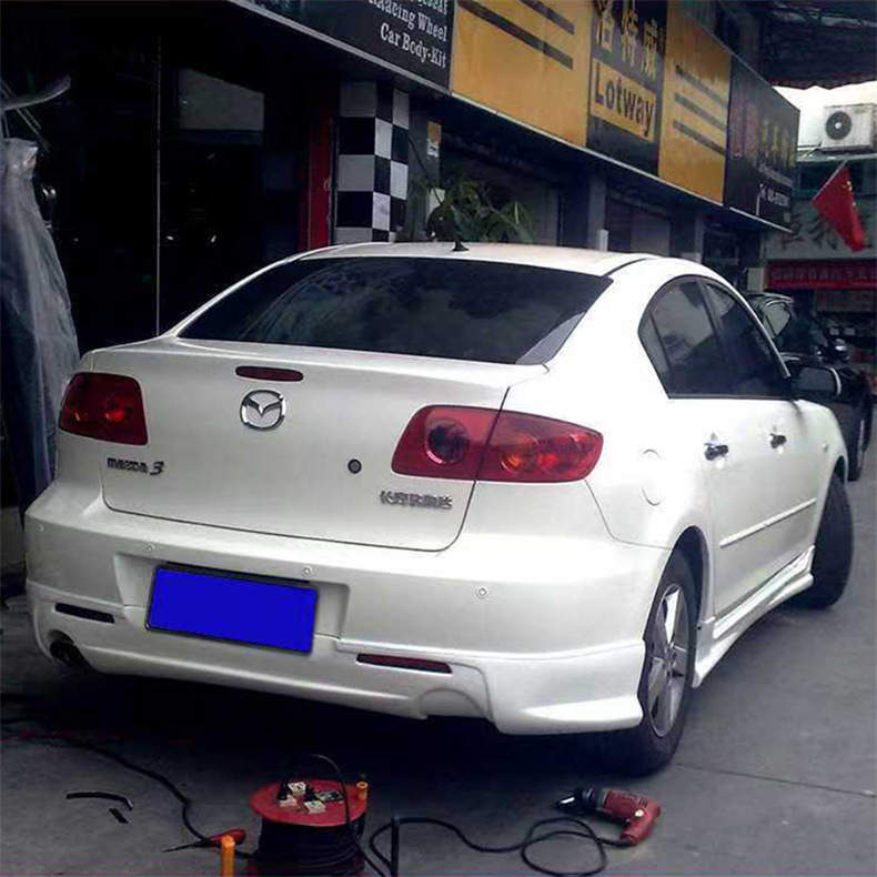 Suitable for Mazda 3 Small Body Kit Modification 06-09 Old Model Mazda 3 Large Body Kit M3 Front Lip Side Skirt Rear Lip Rear Wing