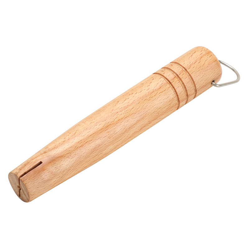 Beech snow pan universal wooden handle Japanese stainless steel yoshawa milk pot handle soup pot cooking noodles small milk pot replacement wooden handle