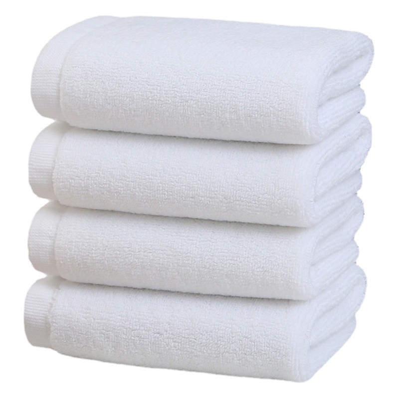 Hotel white towel bath towel wholesale cotton hotel bath hot spring sweat Steam towel labor protection white towel custom logo