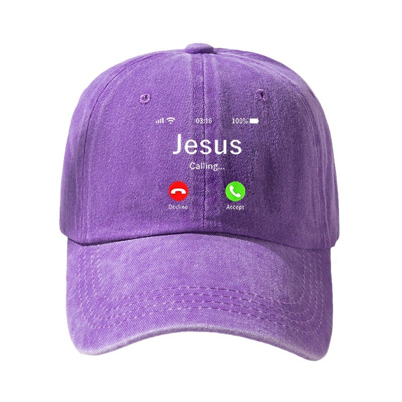 Gorras populares de TEMU con estampado de JESÚS, gorras de béisbol personalizadas lavables, gorras de ala suave para exteriores.