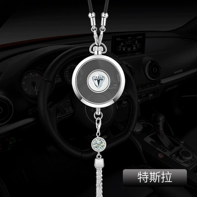 Ornament – Car hanging - tesla-silver-alloy-ornaments-comes-with-1-bottle-of-blue-ocean-perfume
