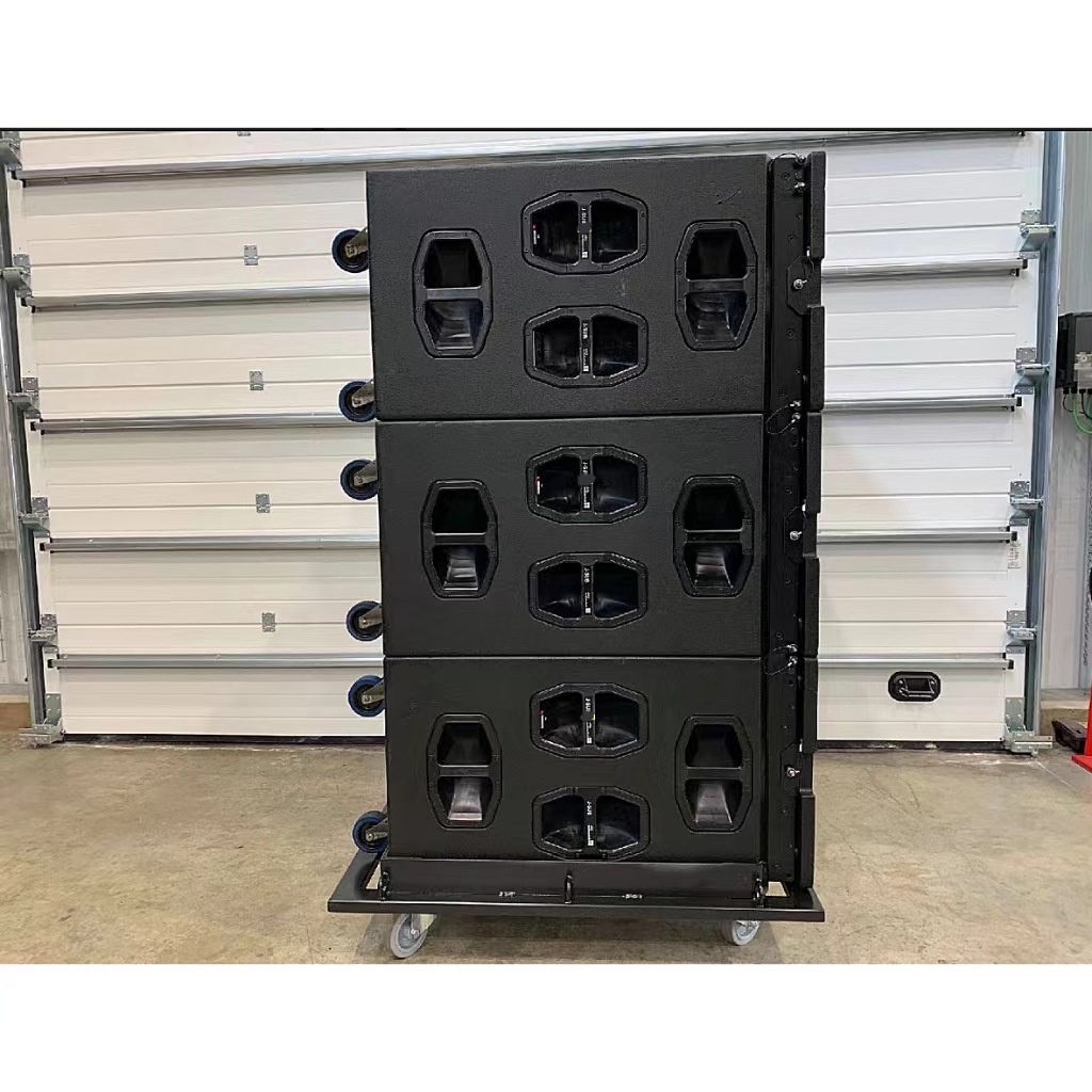 Tres 18 pulgadas profesionales de sonido de matriz lineal subwoofer profesional al aire libre de alta potencia de sonido de escenario sonido de rendimiento