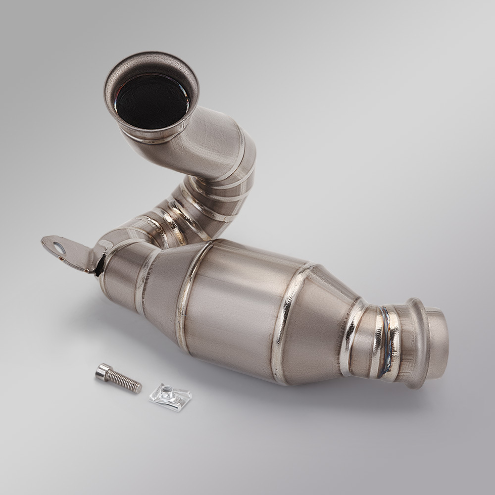 Duke790 Exhaust Pipe Modification to Remove Drum with Drum Middle Section Chunfeng 800Mt 790Adv 890R Non-Destructive Installation