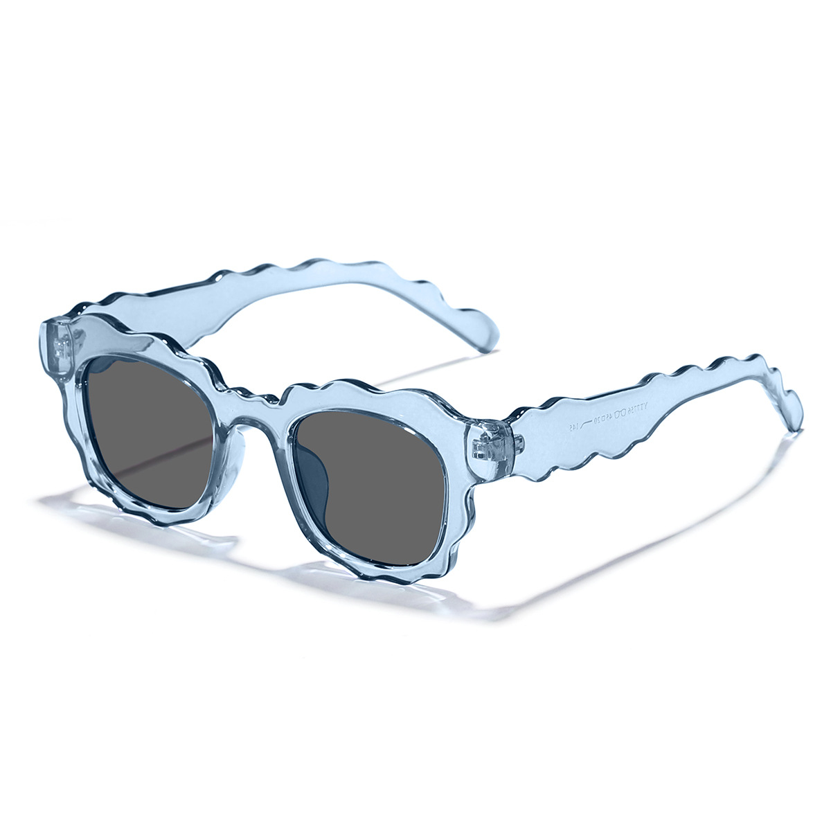 Transfronterizo nuevo personalizado flor ola borde gafas de sol pequeño marco cuadrado moda desgaste esencial gafas de sol