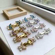 18k�~����ɫ΢��ʯ�ֱ����f����β��diy�Ʒ�������朿�