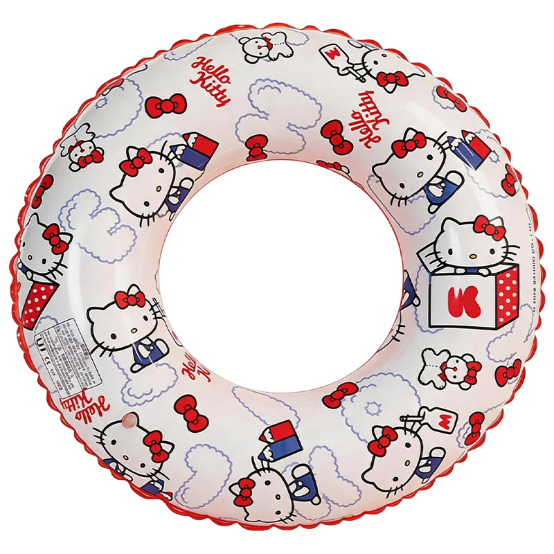 Anillo de natación infantil de dibujos animados en stock, flotador inflable para axilas, flotador grueso para bebé, anillo flotante, anillo de natación para agua al por mayor.