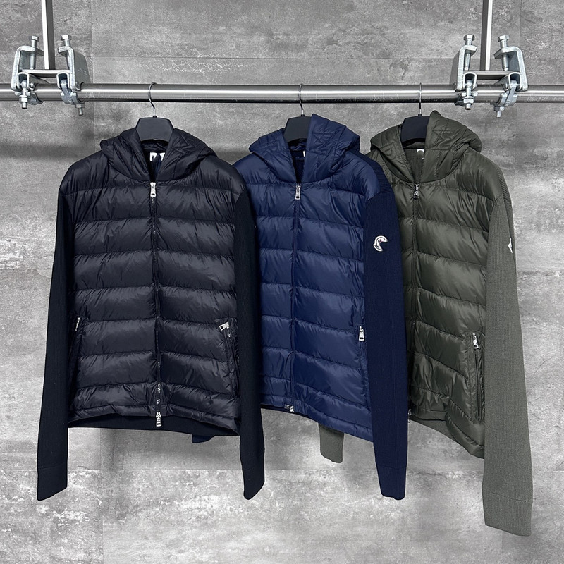 Duojia In-Stock Original Label m Mongolian Embroidery Zipper Wool Knit Patchwork Jacket Hooded down Coat for Men and Women Duojia In-Stock Original Label m Mongolian Embroidery Zipper Wool Knit Patchwork Jacket Hooded down Coat for Men and Women