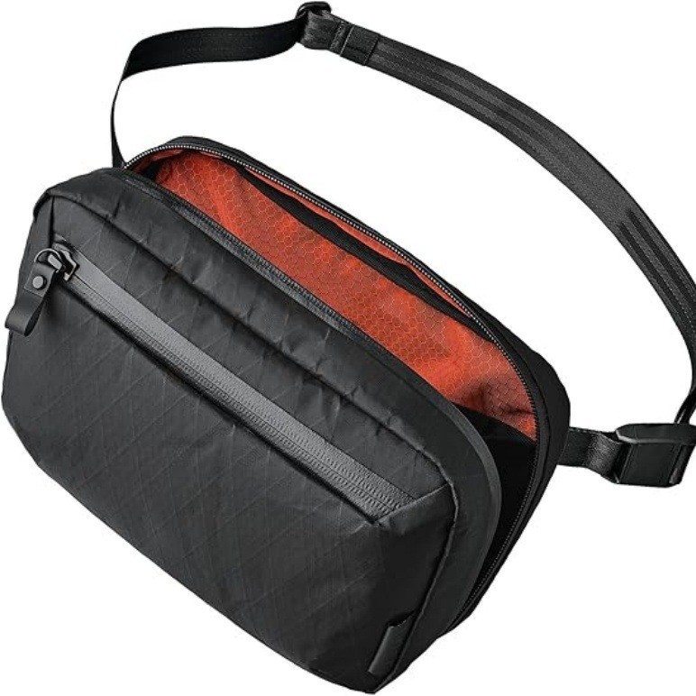 In-stock pre-sale cross-border multi-use fashionable versatile outdoor waterproof tech fabric crossbody bag ultra-light sports chest bag