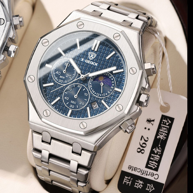 Swiss Brand Luxury Men's Watch New Waterproof Luminous Luxury Watch Live Broadcast Foreign Trade Hot Model Dropshipping