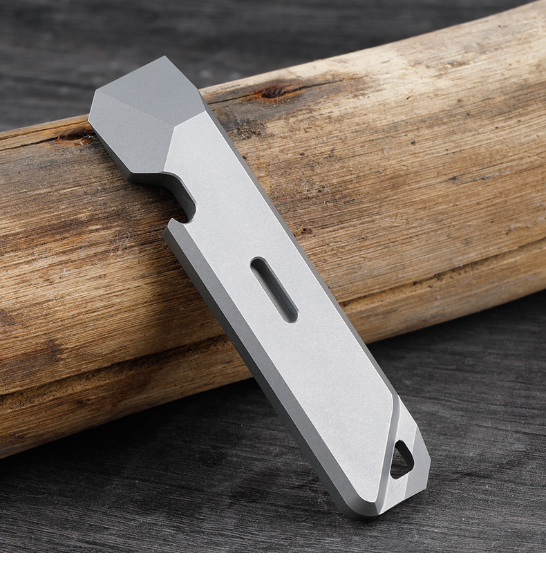 EDC Titan Legierung Brecheisen Tragbare Flasche Opener Sicherheit Gürtel Cutter Outdoor Camping Ausrüstung Multifunktions Werkzeuge – Detail 14
