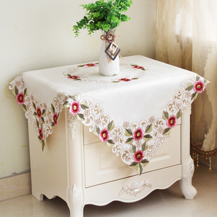 Multi-use cover towel bedside table cloth fabric microwave oven bedside table cover refrigerator washing machine universal towel cover tablecloth