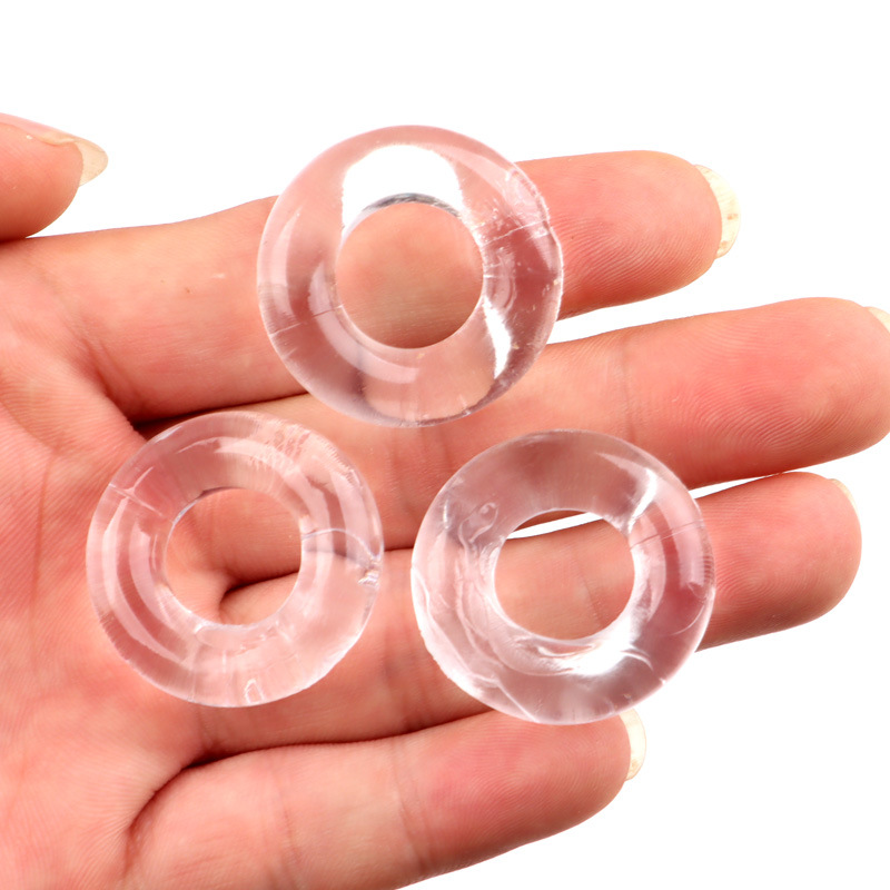Men’s Locking Delay Ring with Wolf-Tooth Texture, TPE Glans Cover, Slip-on Adult Toy — detail image 8
