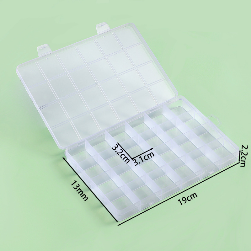多種類の円形の四角形の透明なプラスチックの箱は取り外し可能です。|undefined