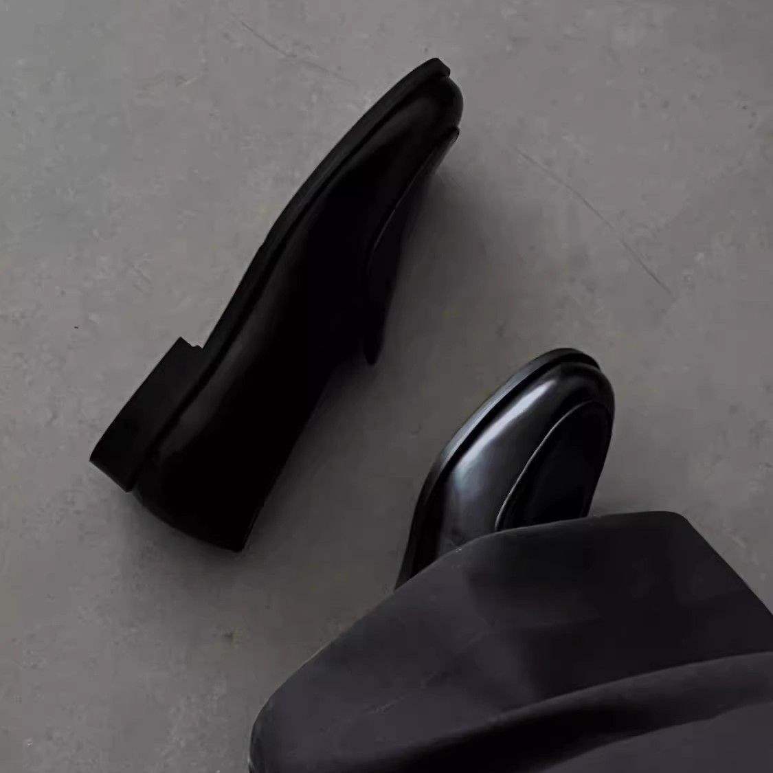 Mocassins ShoeVault Dopamine Fashion, nouveaux modèles pour hommes d'affaires, formels, noirs brillants, parfaits pour les trajets quotidiens, les mariages et les cérémonies de Derby._voghion.com