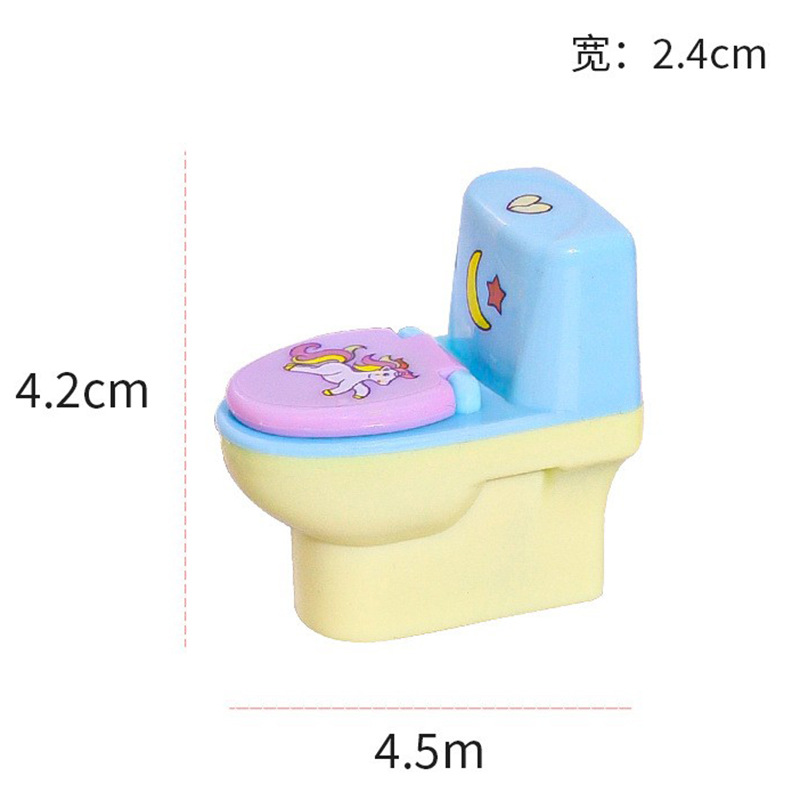 Sacapuntas inodoro con goma animal cartoon, regalo papelería creativa para estudiantes aprendizaje.