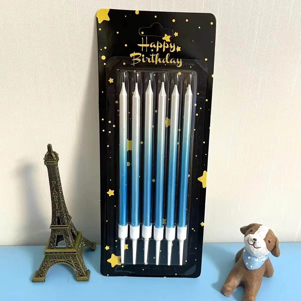 Gradiente de poste de luz vela de cumpleaños creativo fiesta romántica pastel Necesidades de personalizado