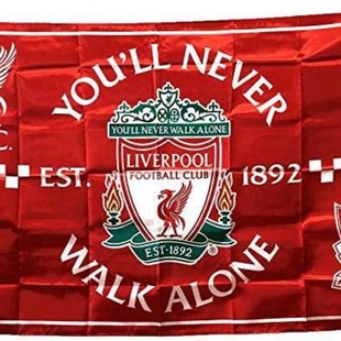 No. 4 camouflage flag satin Liverpool flag shawl flag silk screen flag manufacturer in stock club flag