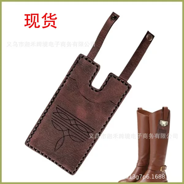 Western Boot Wallet with Snap Strap