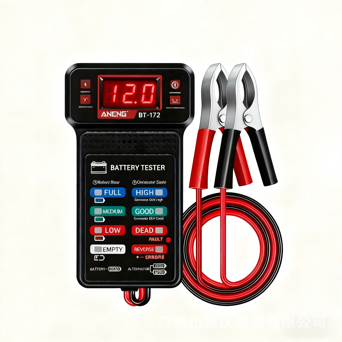 BT-172 12V Multifunctional Battery Tester with LED Reverse Display, for Automotive Repair and Electrician Use