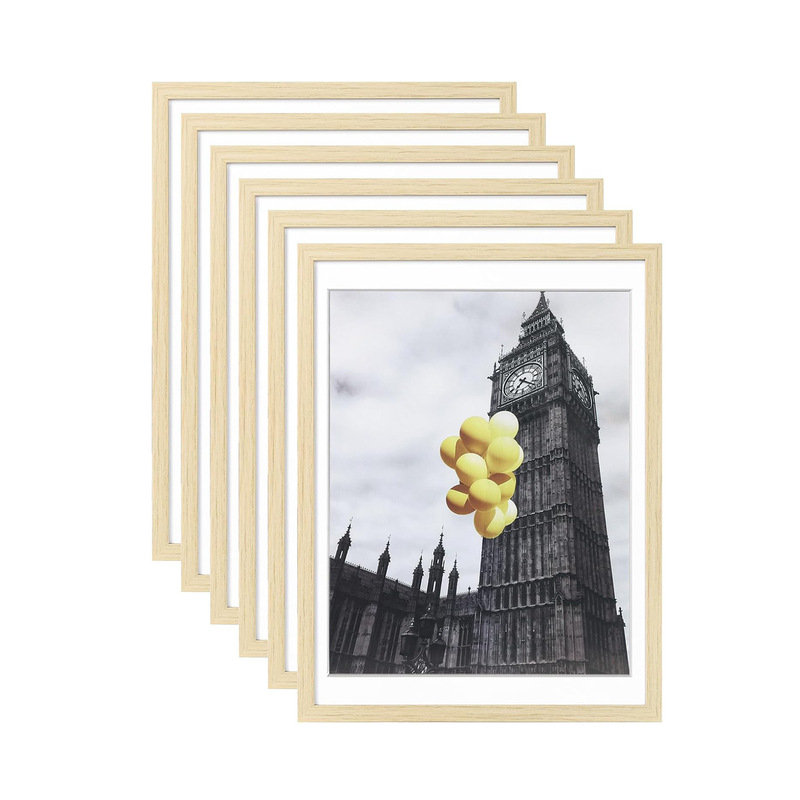 Solid Wood Picture Frame 12x16inch Poster Frame Photo Frame with Plexiglass, for Wall or Tabletop Display