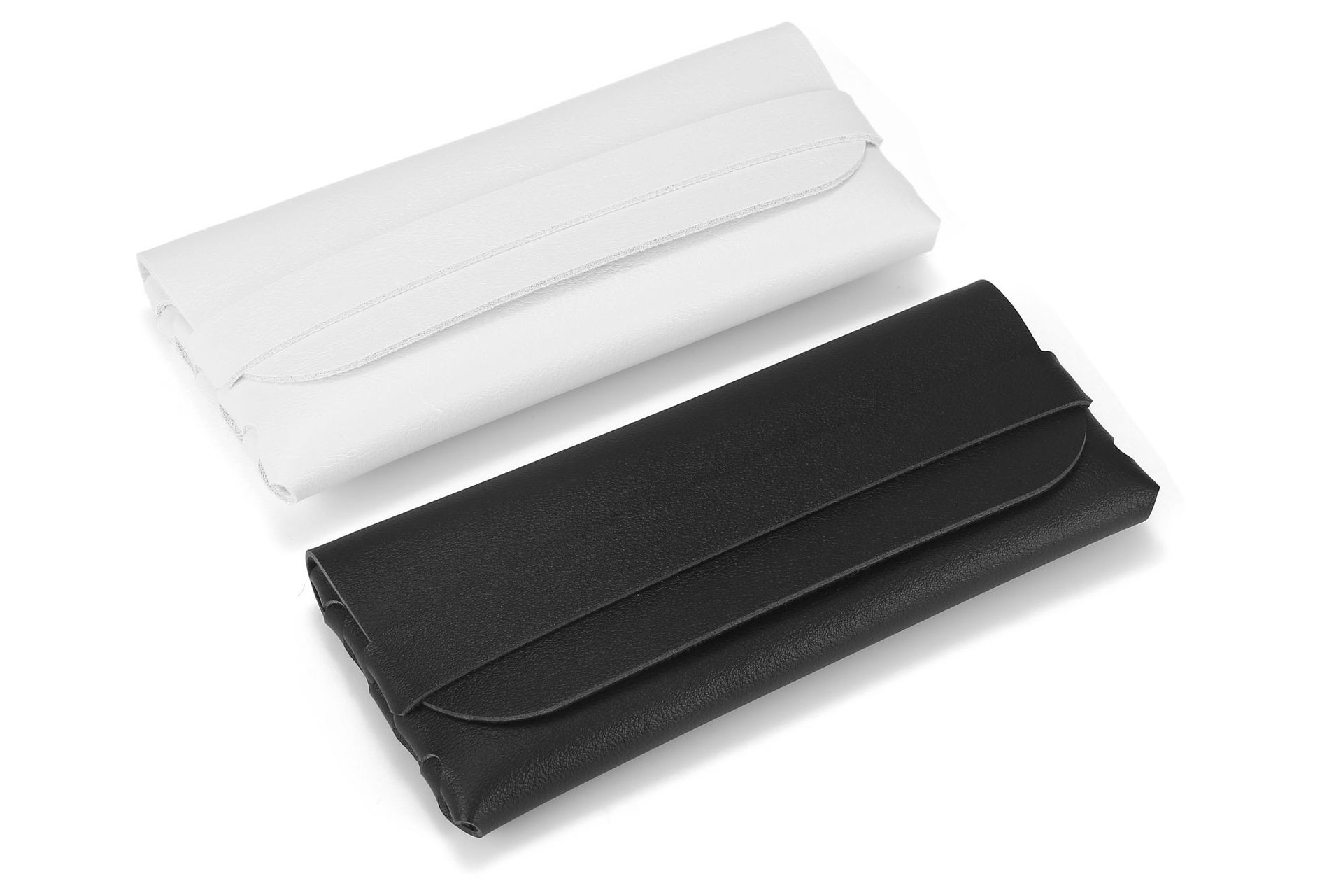 22 New Glasses Case Leather Sunglasses Case Black Sunglasses Case White Fashion Sunglasses Case Batch display picture 1