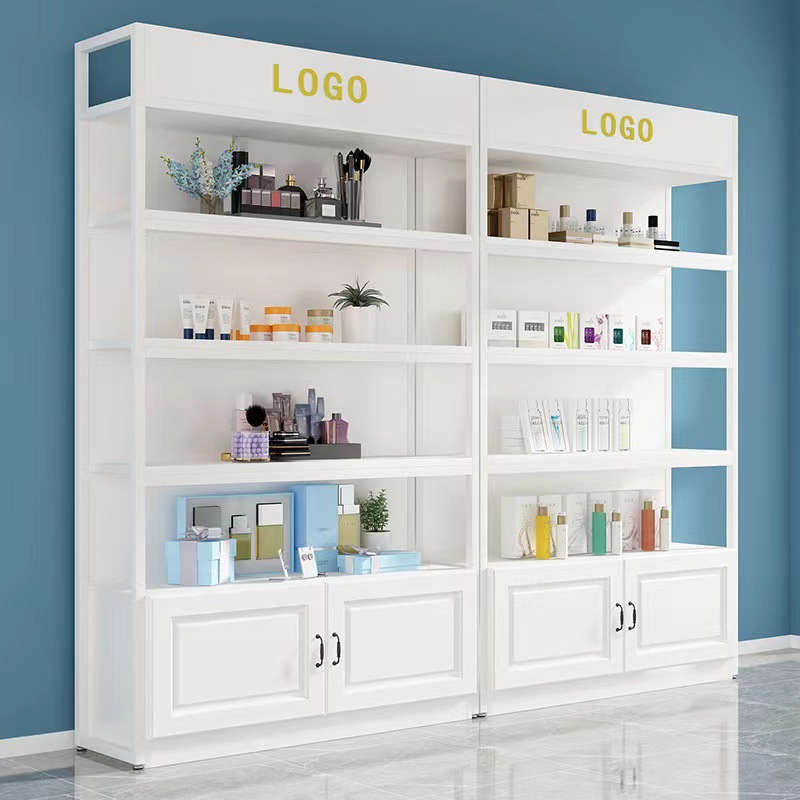 Estante de exhibición de múltiples capas de Arte de uñas de almacenamiento de rack salón de belleza producto vitrina cuidado de la piel cosméticos vitrina