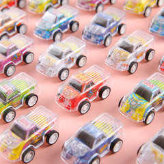 二重落書きリターン車カマカロン色の小さな車のミニカー幼稚園の子供の趣味の卵のおもちゃ