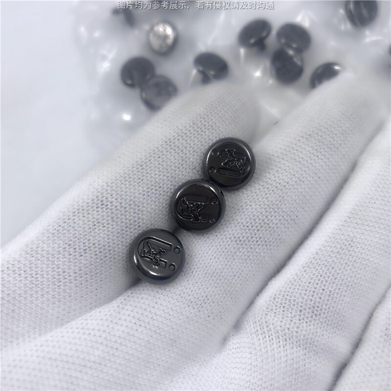 Fabric doll clothes with rivet decorations, Identity V anime figure eye button with black war horse pattern