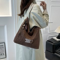 高级感绒面腋下通勤包包女士2025新款时尚大容量单肩包休闲托特包