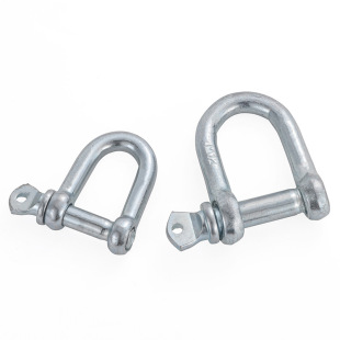 National Standard D-Type Japanese Shackle Galvanized D-Shaped Lifting Ring Hook Marine U-Shaped Lock Buckle U-Shaped Buckle Wholesale Lifting Equipment